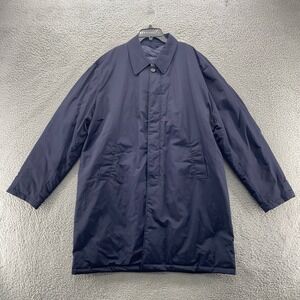 Sid Mashburn Cashball Travelers Trench Navy Italy Men's XXL Cashmere Blend‎ Fill